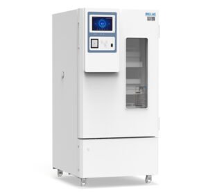 Refrigerador de banco de sangre Meling XC-168L, interior con cajones en acero inoxidable