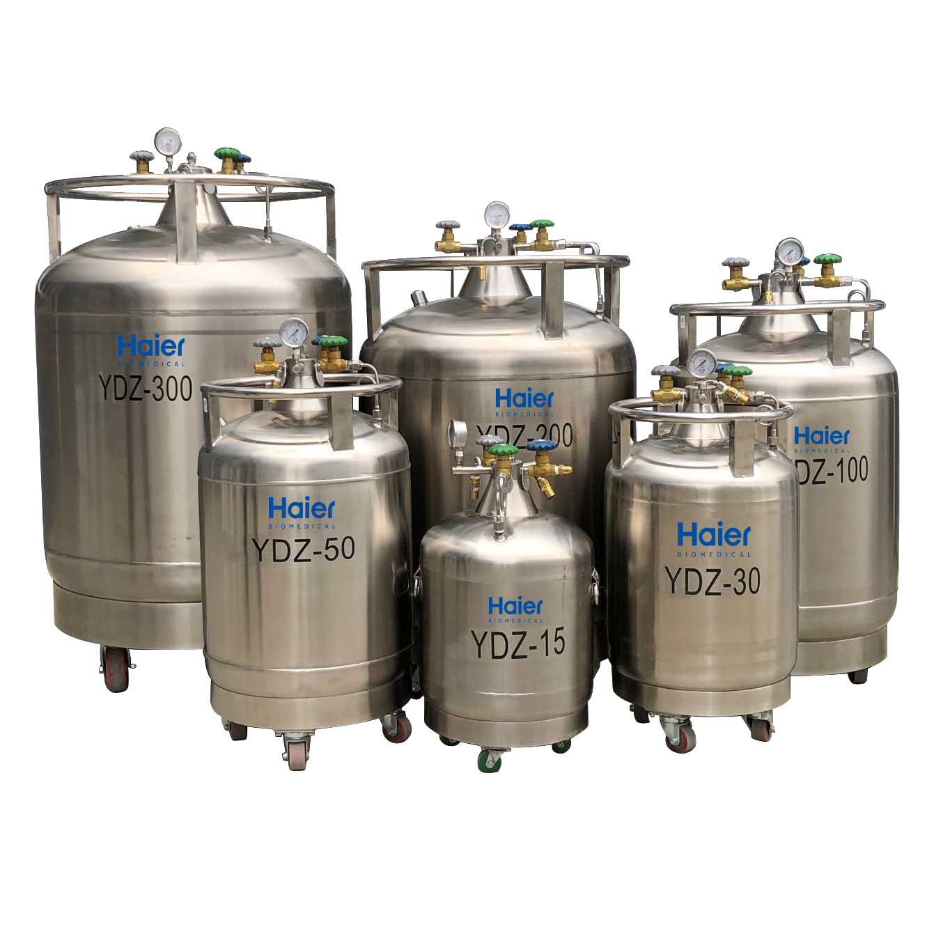 Serie de contenedores de nitrogeno liquido autopresurizados