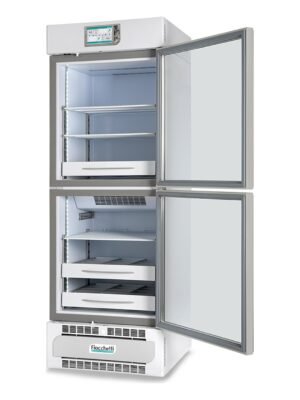 Banco de sangre y plasma Fiocchetti PLASMA-VISION 2T 500 con las puertas abiertas
