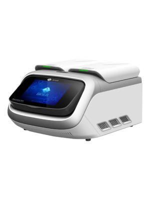 Termociclador de doble bloque Bioer GeneExplorer GE-DX sobre fondo blanco