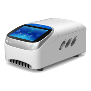 Sistema de PCR en tiempo real portátil Bioer LineGene Mini S sobre fondo blanco
