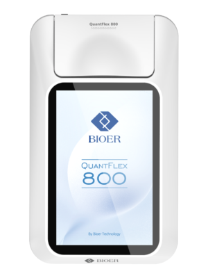 Fluorómetro Bioer QuantFlex 800 sobre fondo blanco