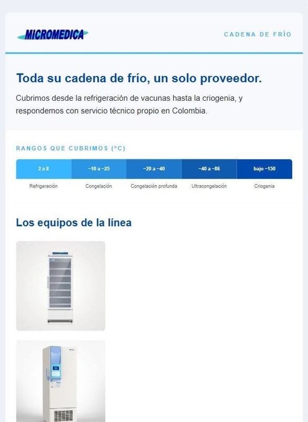 Boletín Cadena de Frío