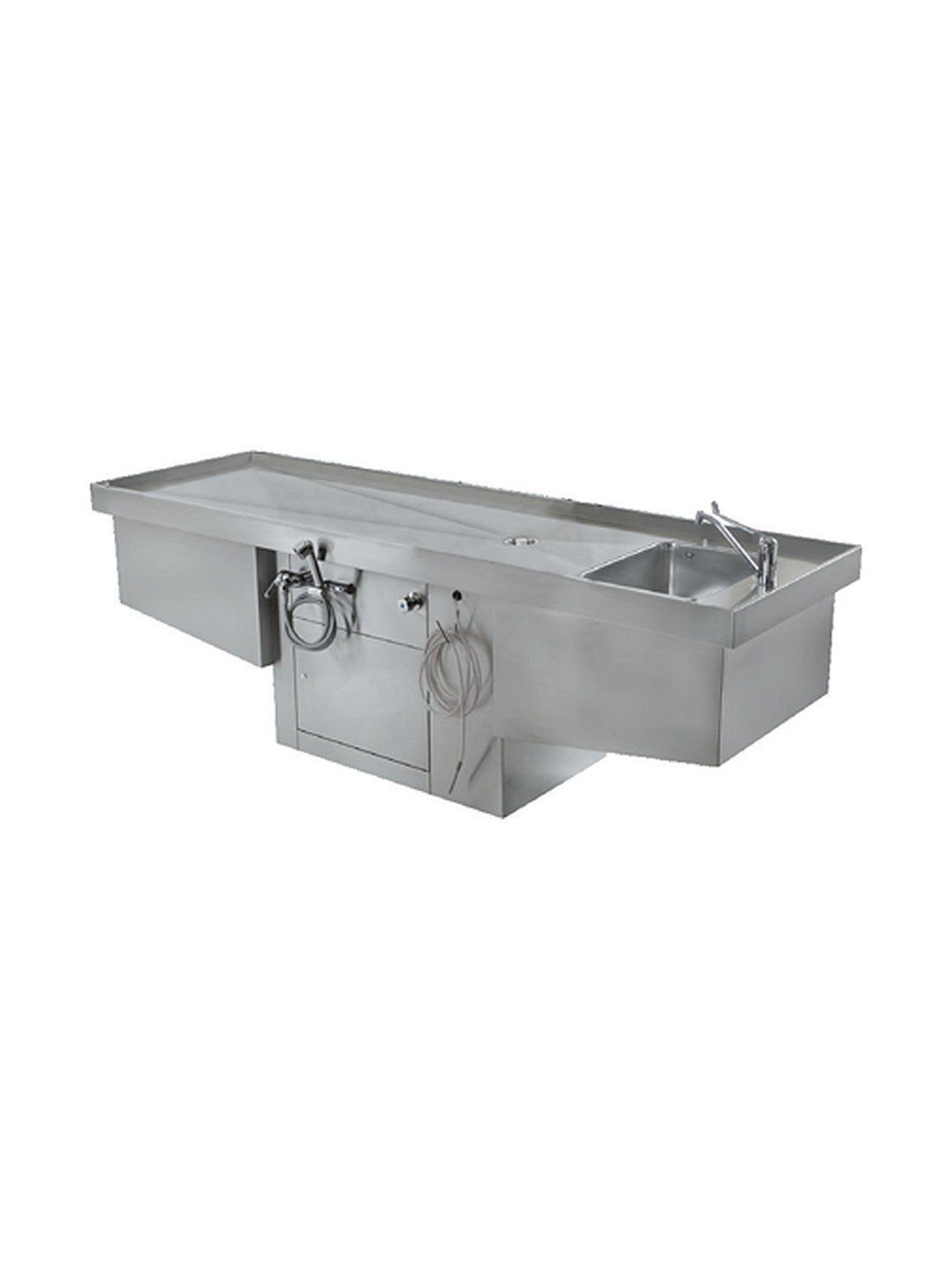 Mesa de autopsia fija Fiocchetti Mod. B visto de frente