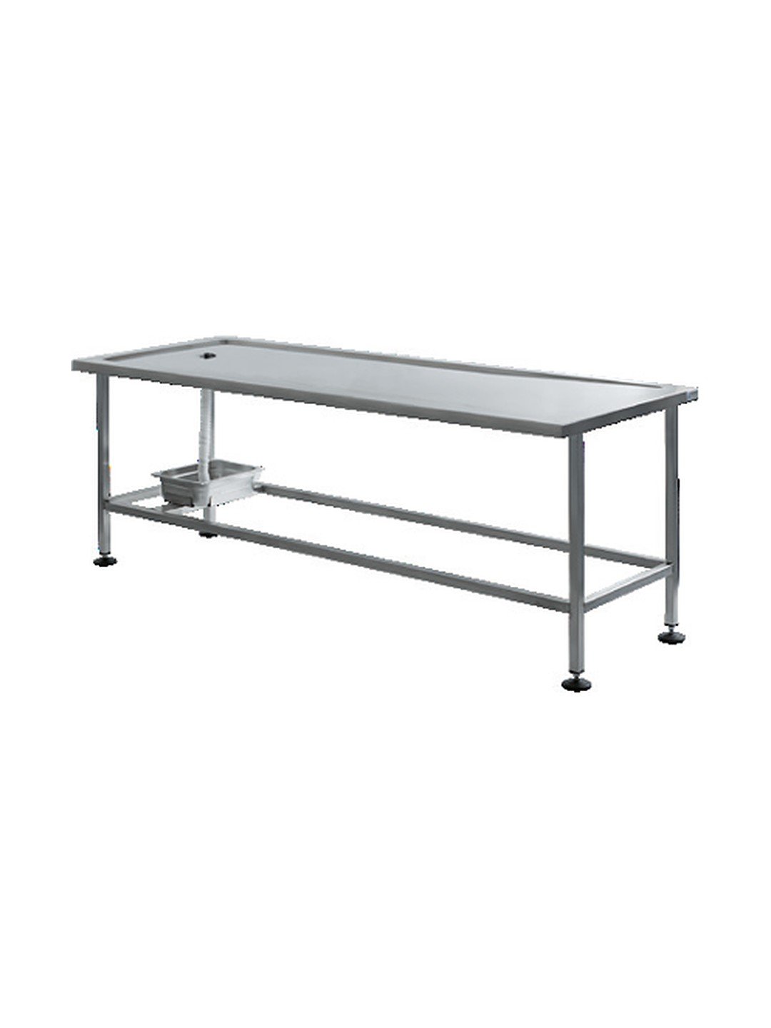 Mesa de depósito de cadáveres Fiocchetti Mod. C visto de frente