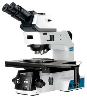 Microscopio de Inspección de Semiconductores y Pantallas FPD MX68R de Sunny Optical Technology sobre fondo blanco