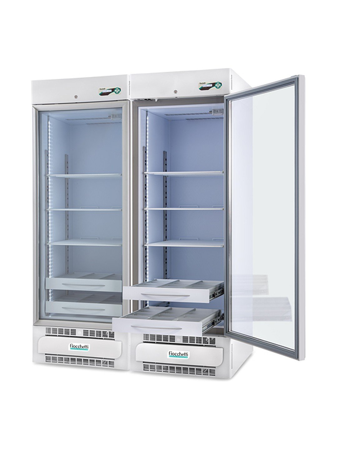 Refrigerador de doble temperatura Fiocchetti MEDIKA 2T 1000 con cajones extraíbles