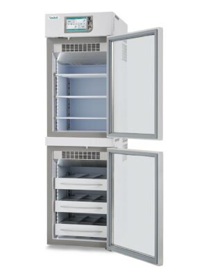 Refrigerador de doble temperatura Fiocchetti MEDIKA 2T 280 con las puertas abiertas Refrigerador de doble temperatura Fiocchetti MEDIKA 2T 280 con las puertas abiertas