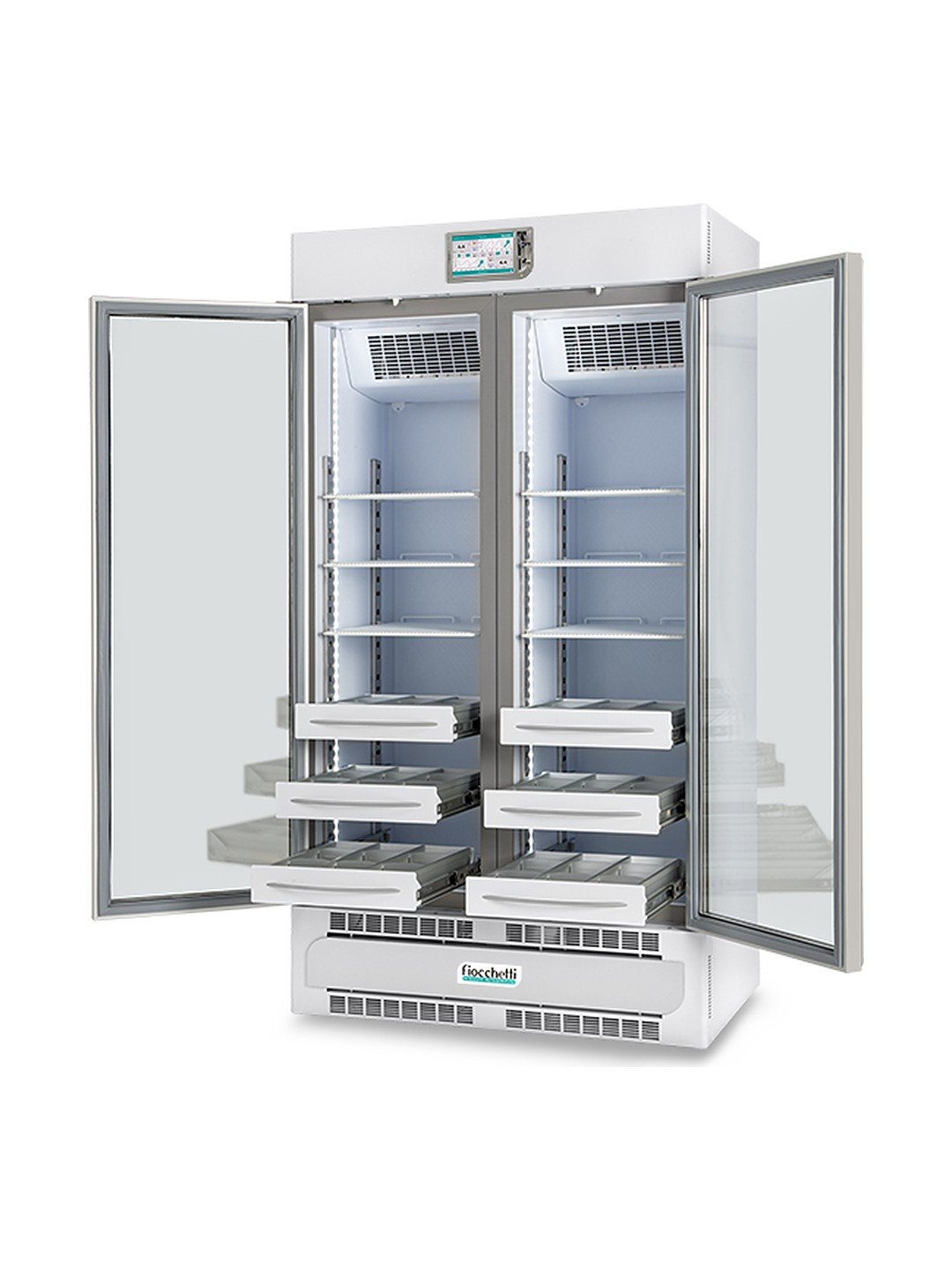 Refrigerador de doble temperatura Fiocchetti MEDIKA 2T 600 con cajones extraíbles