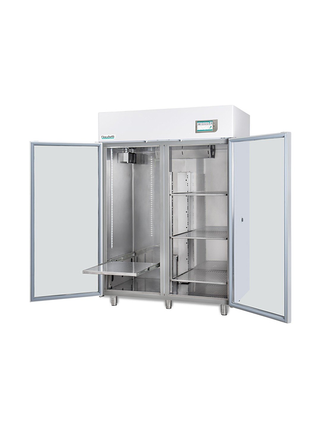 Refrigerador para cromatografía +5°C Fiocchetti CROMATOGRAFIA 1500 con la rejilla corrediza extraída