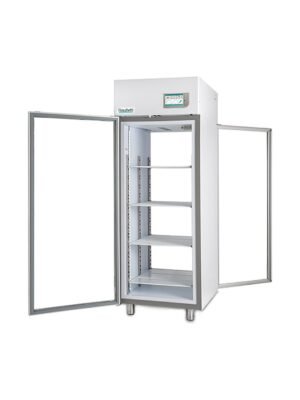 Refrigerador de paso Fiocchetti MEDIKA 700 PT con las puertas abiertas Refrigerador de paso Fiocchetti MEDIKA 700 PT con las puertas abiertas