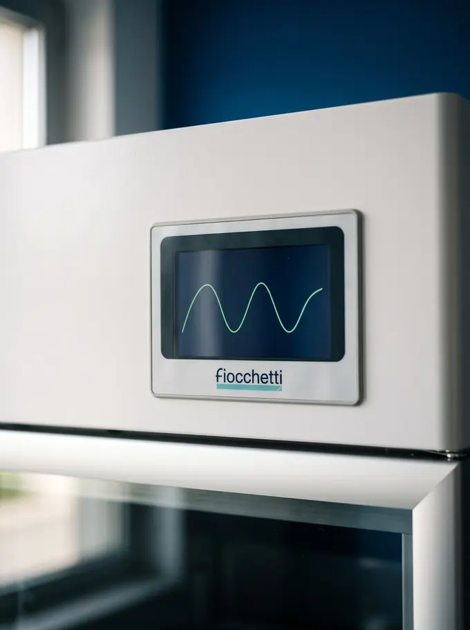 Pantalla táctil de control de un refrigerador Fiocchetti